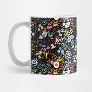 Flower Meadow Black Large Scale Mug